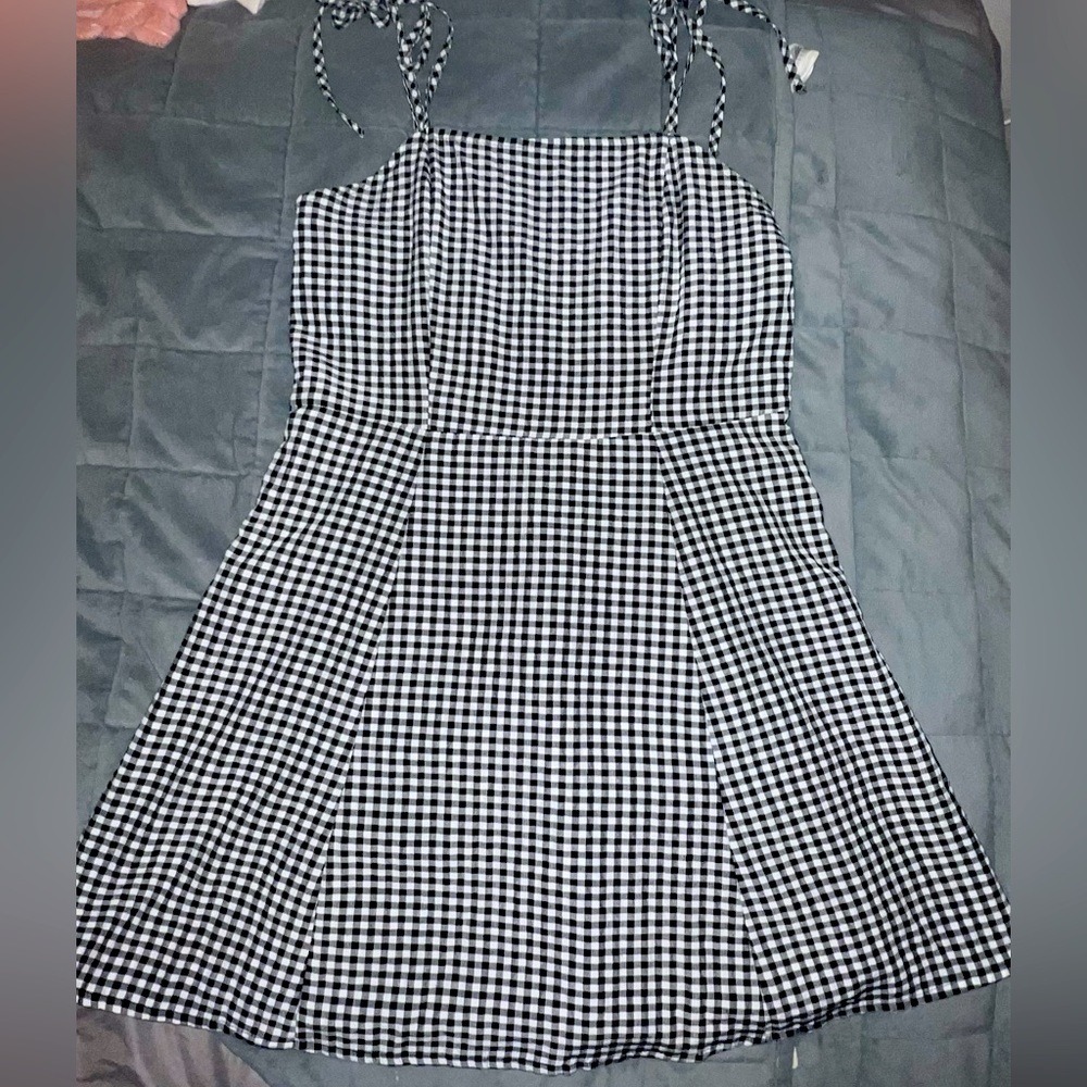 Black and White Checkered Dress